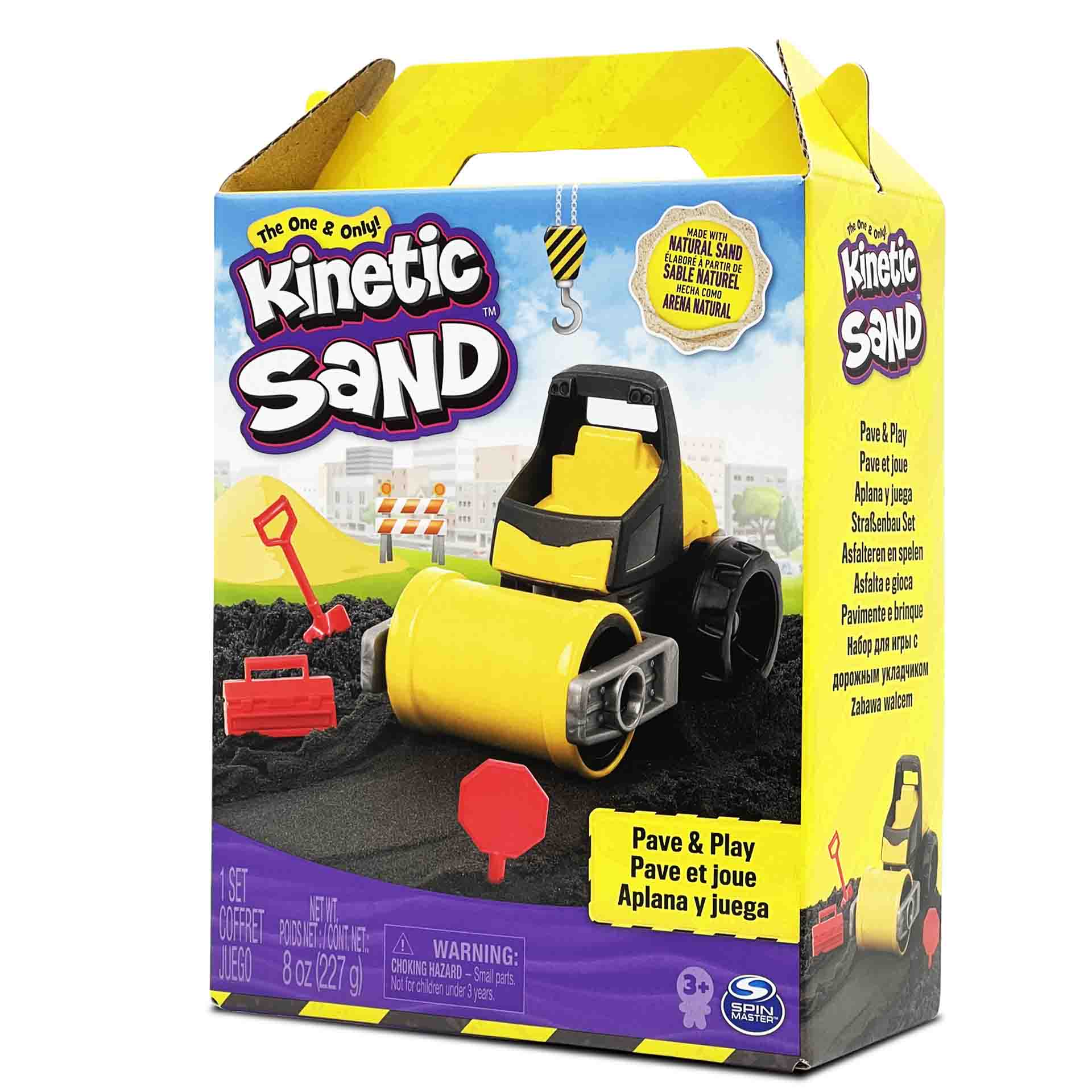 KINETIC SAND Spielsand 227 g Spiel-Bauset mit Fahrzeug
