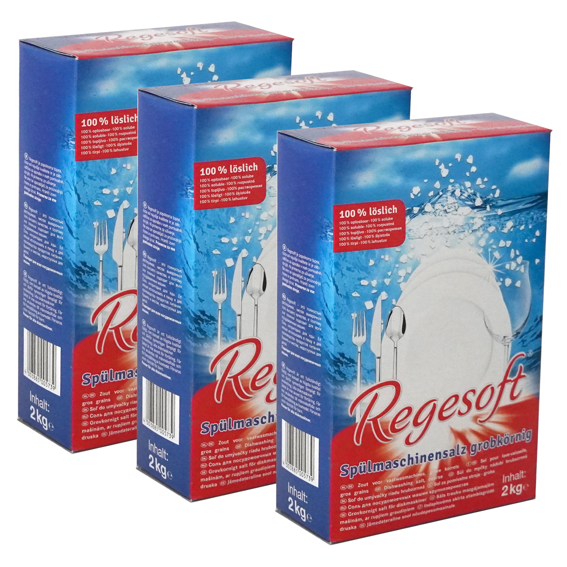 K+S Regesoft Geschirrspülsalz 1-6 3 x 2 kg