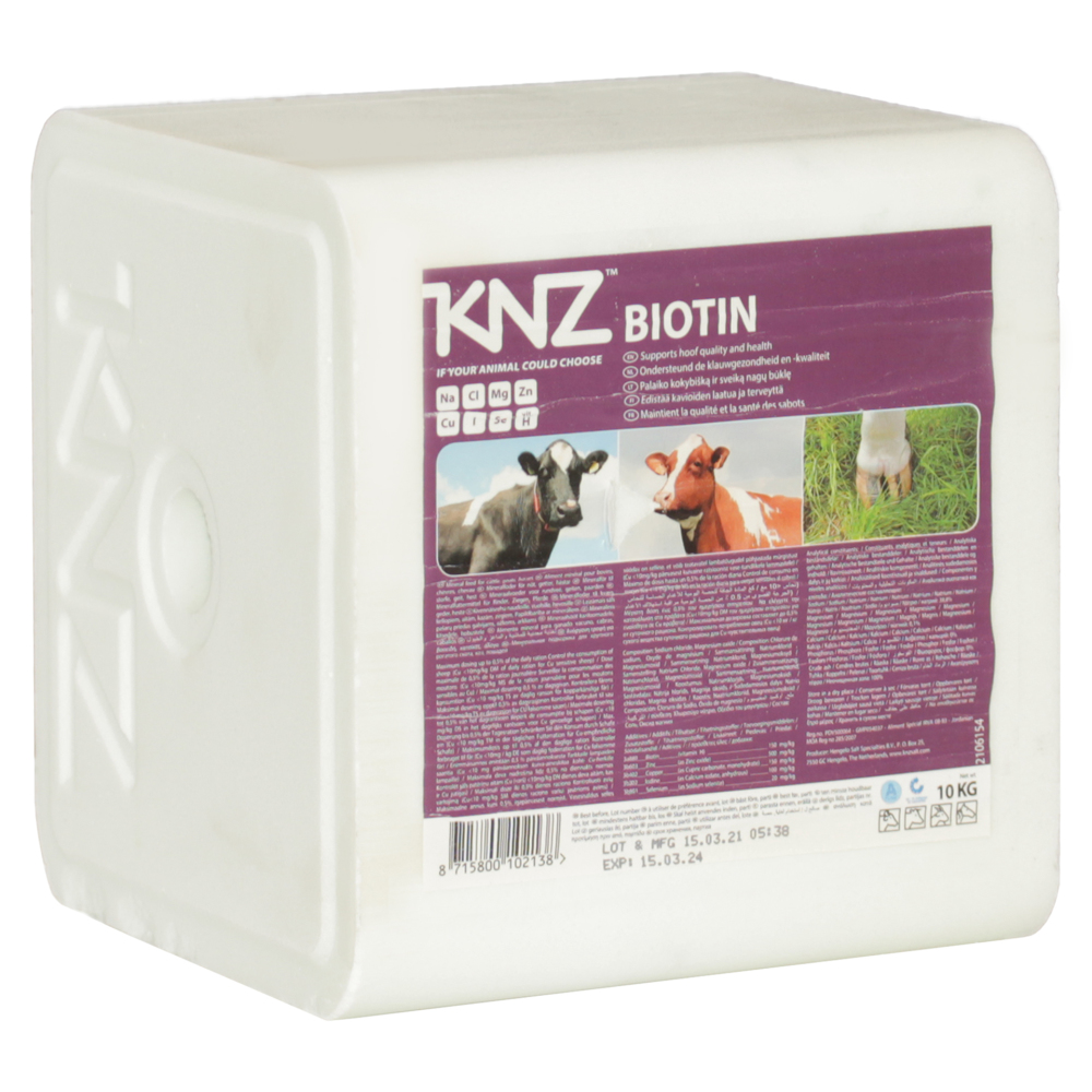 KNZ Biotin 10 kg Salzleckstein Huf und Klauentiere