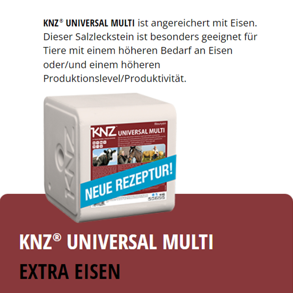 KNZ Universal Multi 10 kg Salzleckstein Nutztiere