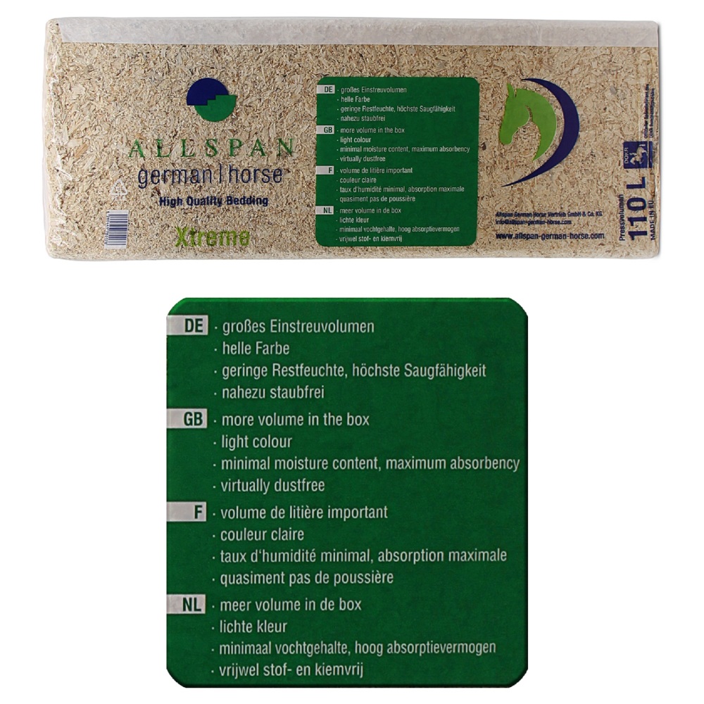 ALLSPAN 18kg Einstreu German Horse Span Xtreme 110l ALLSPAN 18kg Einstreu German Horse Span Xtreme 110l