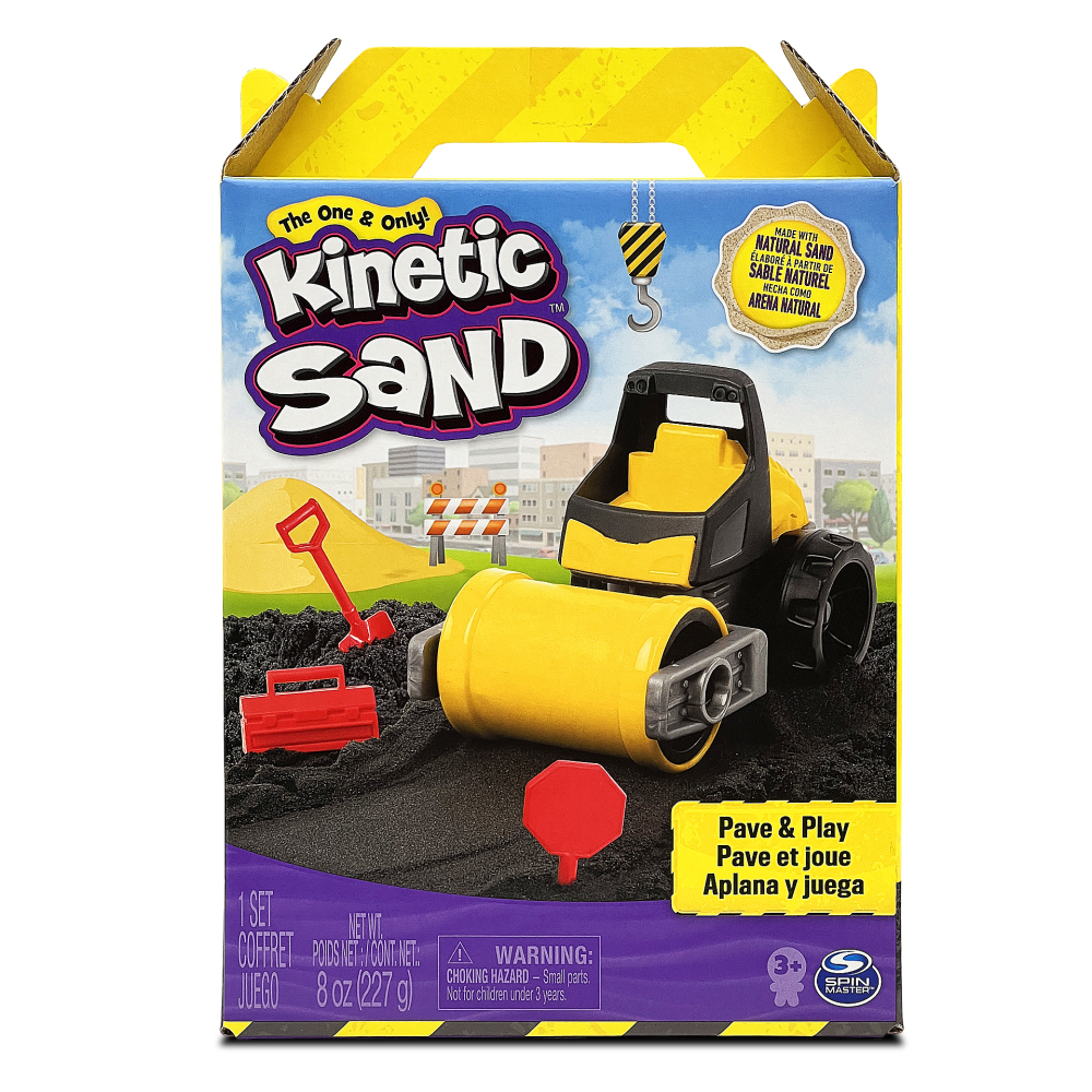 KINETIC SAND Spielsand 227g Spiel-Bauset mit Fahrzeug