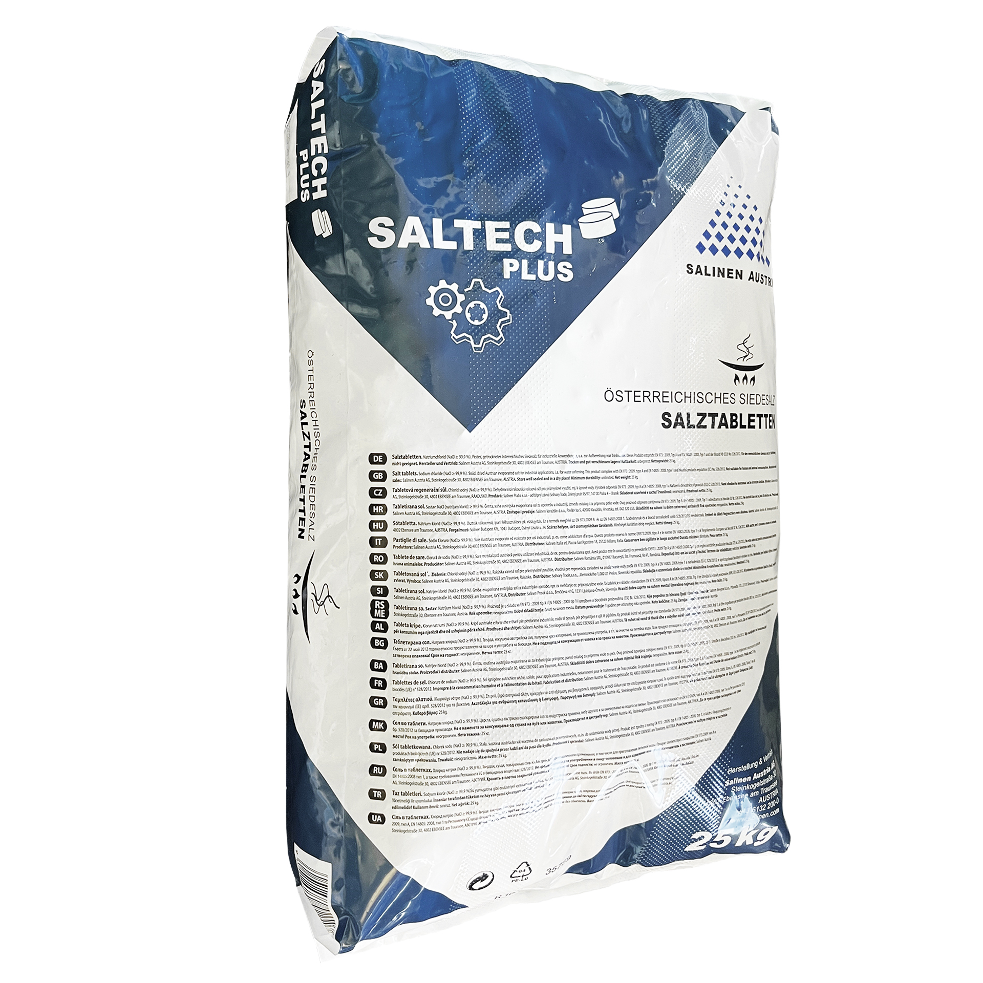Saltech Plus 25 kg Salztabletten Regeneriersalz Siedesalz