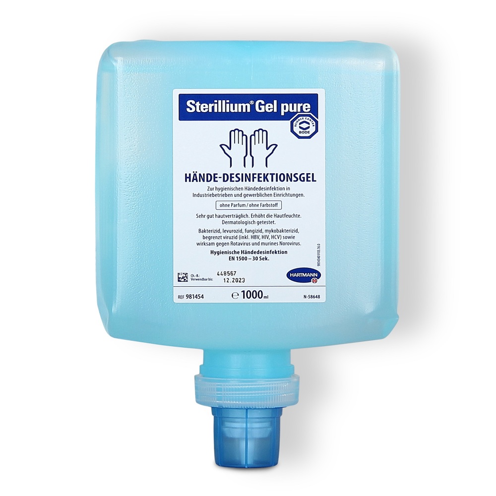 Sterillium Gel pure CleanSafe 1 Liter Beutel Dispenser