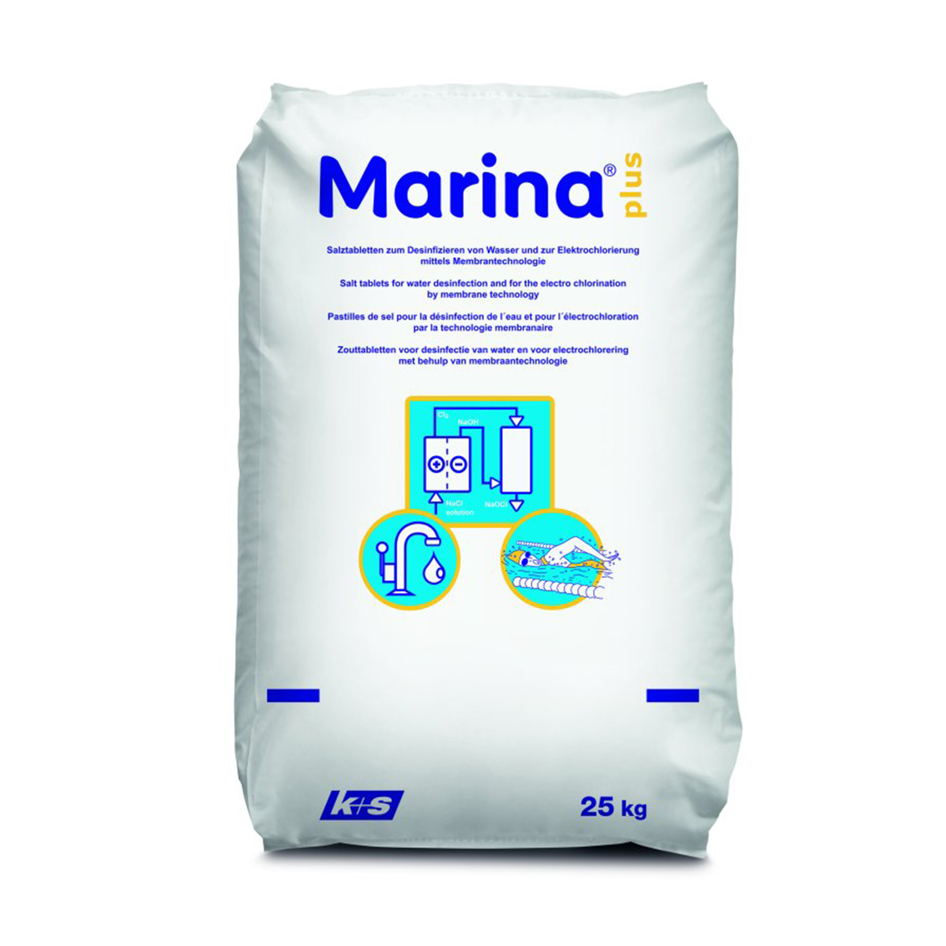 AG K+S Marina Plus Regeneriersalz Salztabletten 25kg für Wasserenthärtung