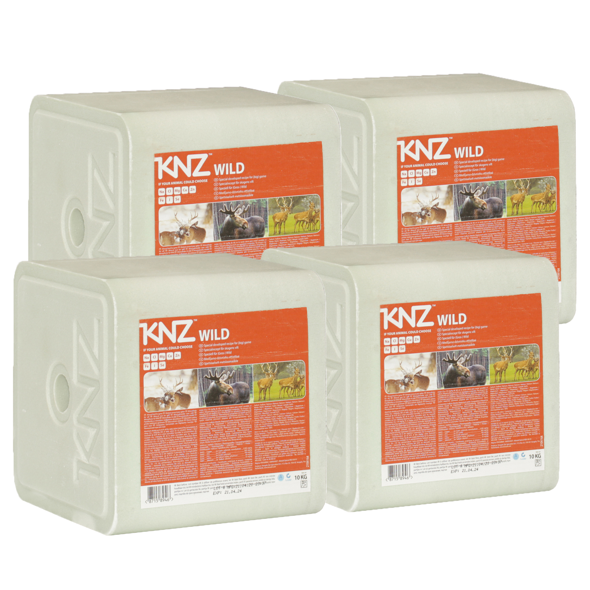 KNZ Wild 40 kg Salzlecksteine Wildtiere