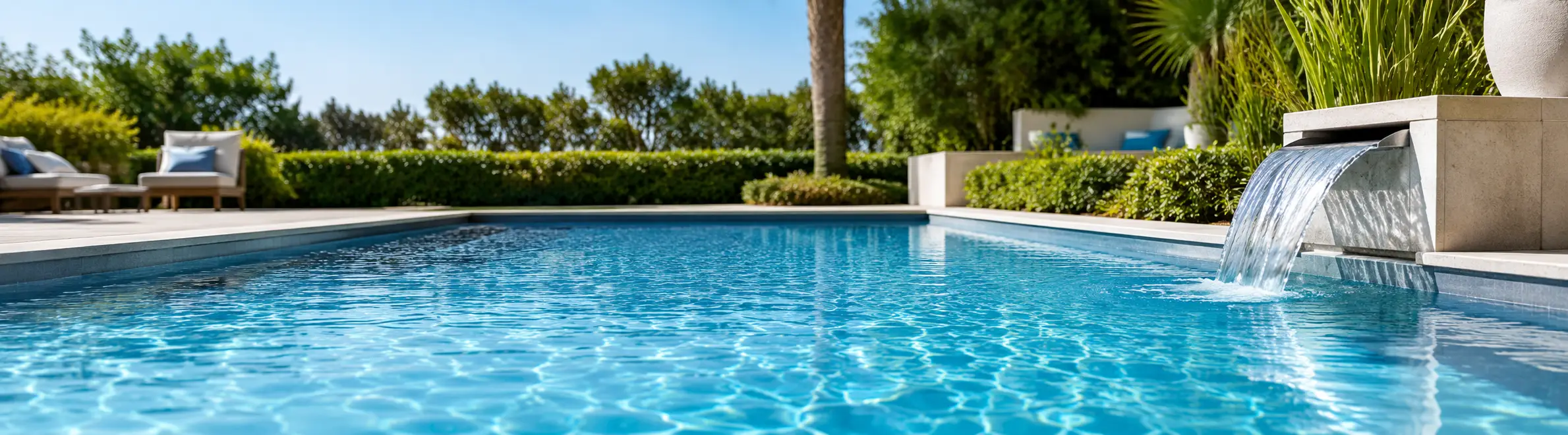 Sauberes Poolwasser für Poolpflege mit Poolsalz