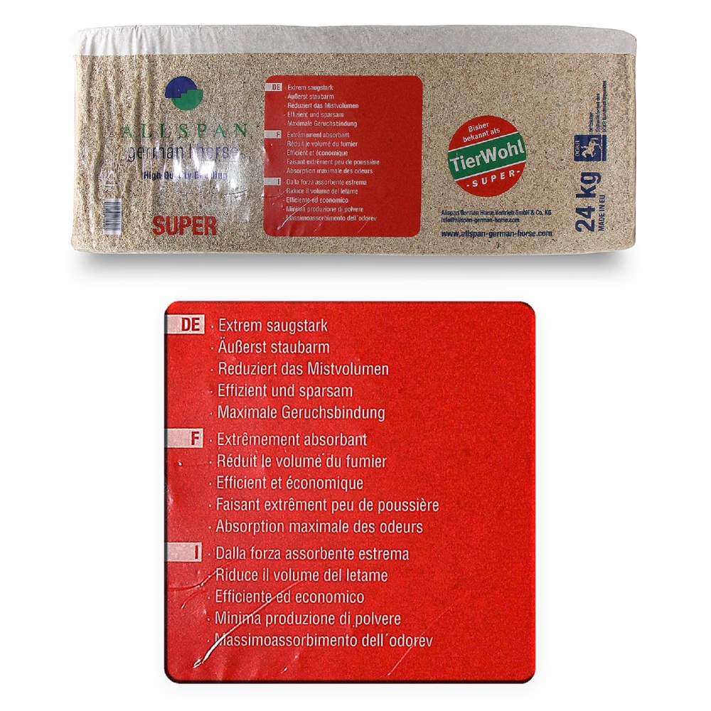 ALLSPAN 24kg Einstreu Weichholzgranulat German Horse Super ALLSPAN 24kg Einstreu Weichholzgranulat German Horse Super