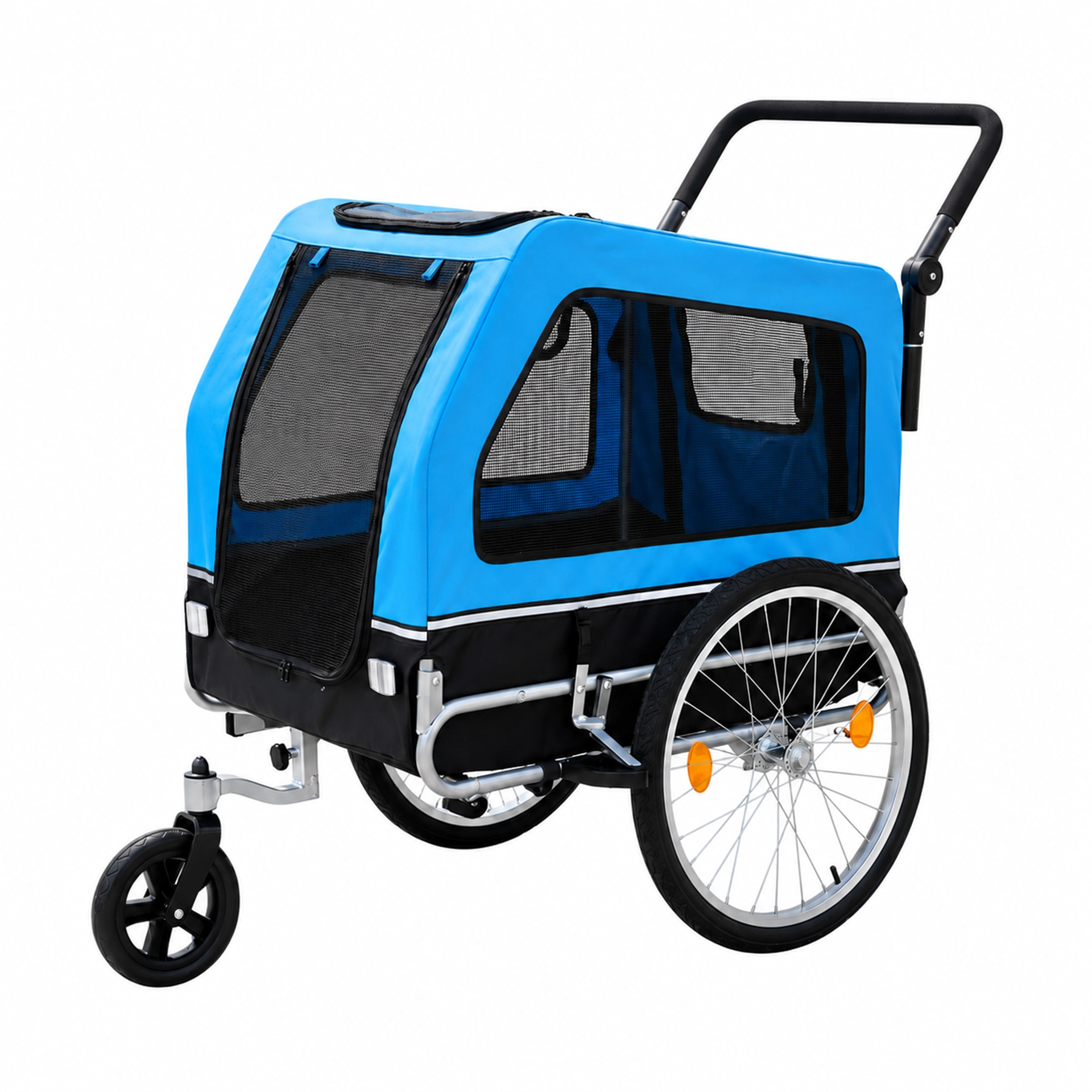 Webavita 2in1 Hundebuggy blau