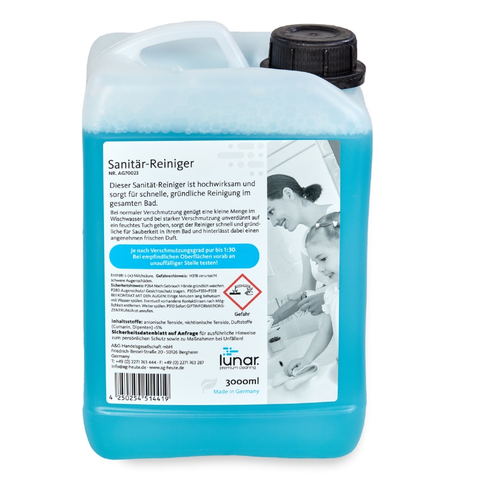 lunar. premium cleaning 3 Liter Sanitärreiniger Konzentrat