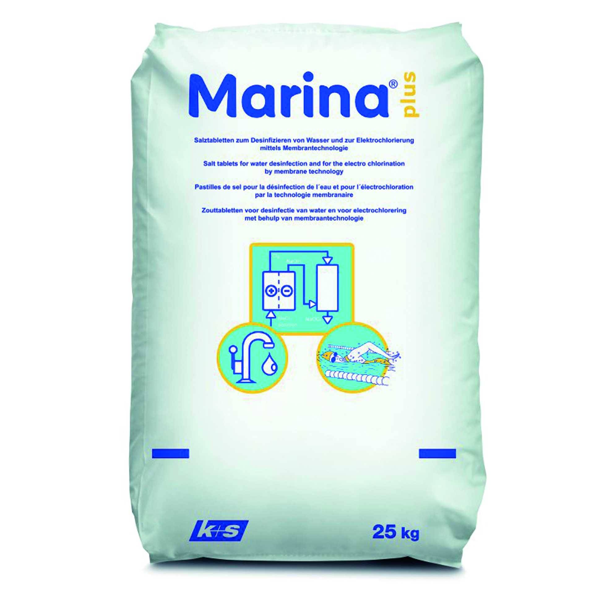 AG K+S Marina Plus Regeneriersalz Salztabletten 25kg für Wasserenthärtung