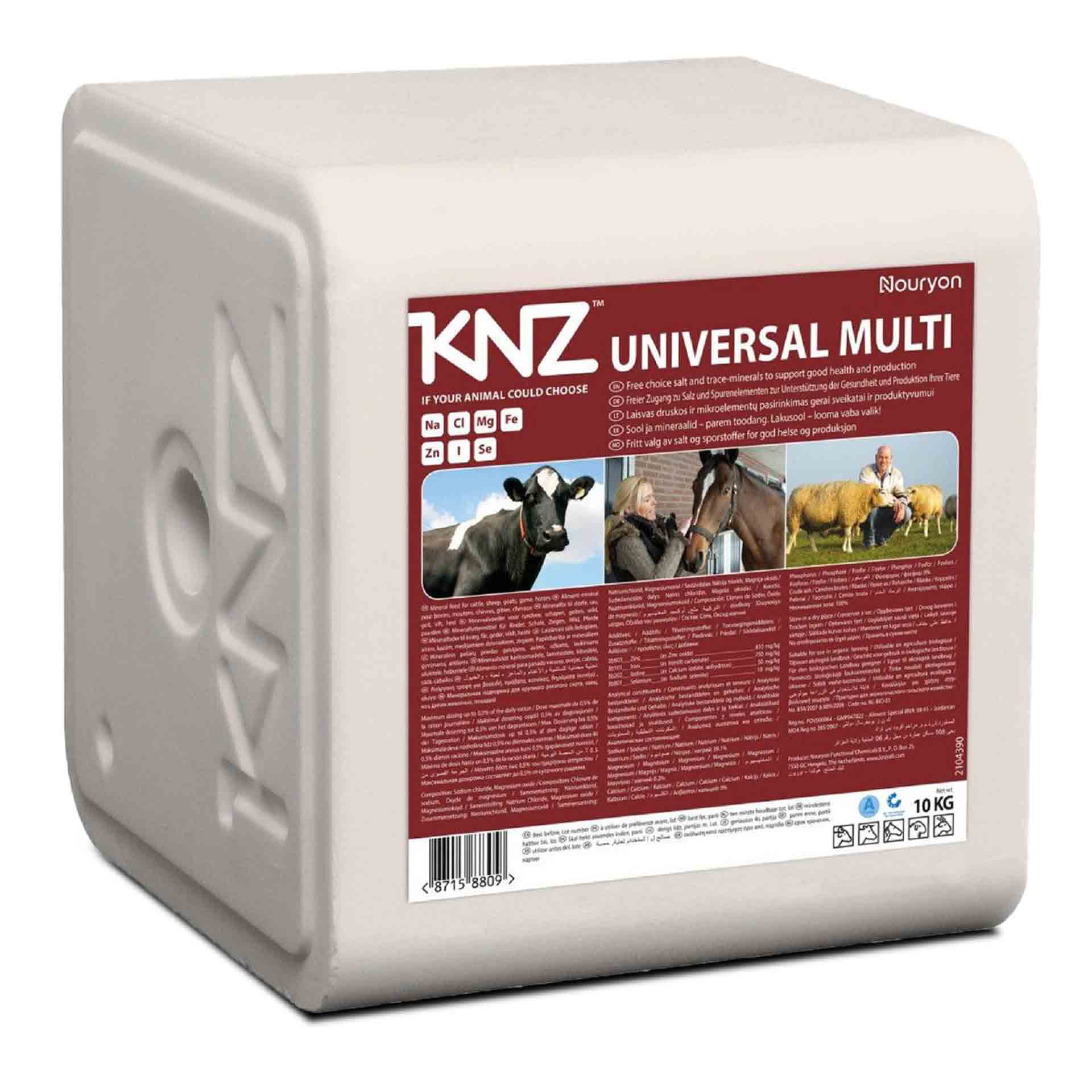 KNZ Universal Multi 10 kg Salzleckstein Nutztiere KNZ Universal Multi 10 kg Salzleckstein Nutztiere