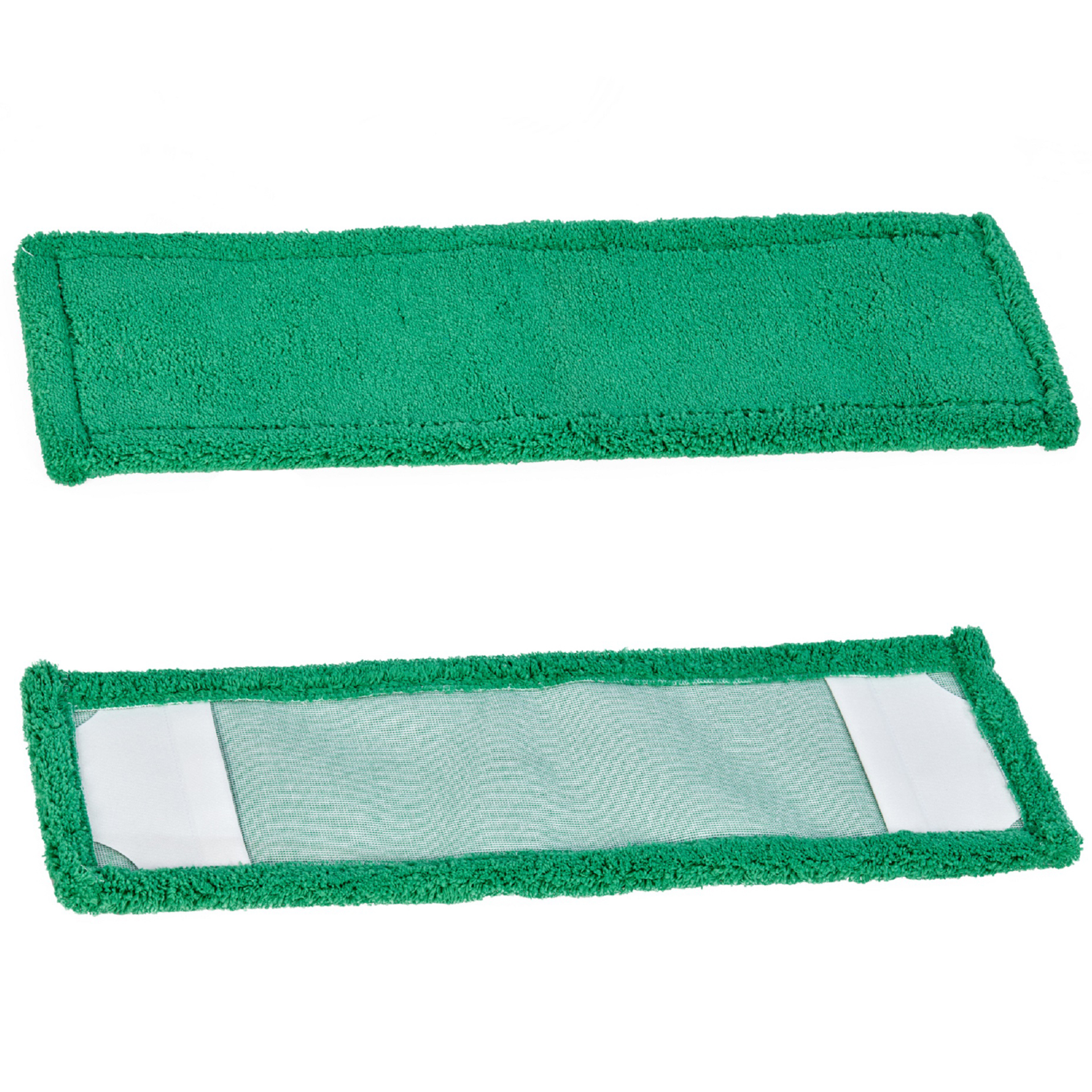 10 Stück Microfaser Mopp Bodentuch 51x14cm grün 700 g/m²