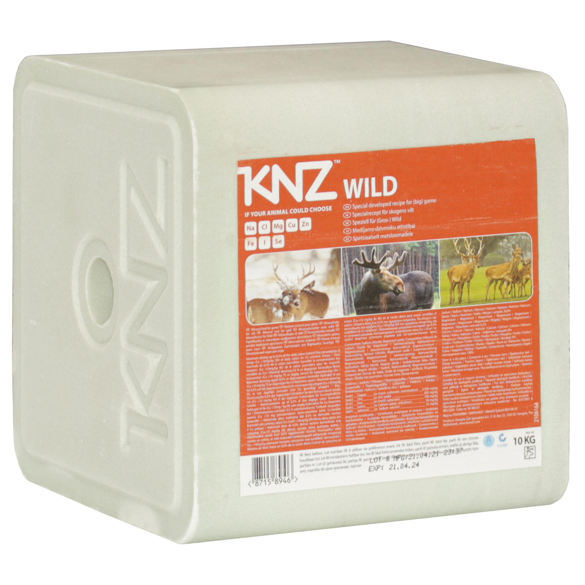 KNZ Wild 10 kg Salzleckstein Wildtiere KNZ Wild 10 kg Salzleckstein Wildtiere
