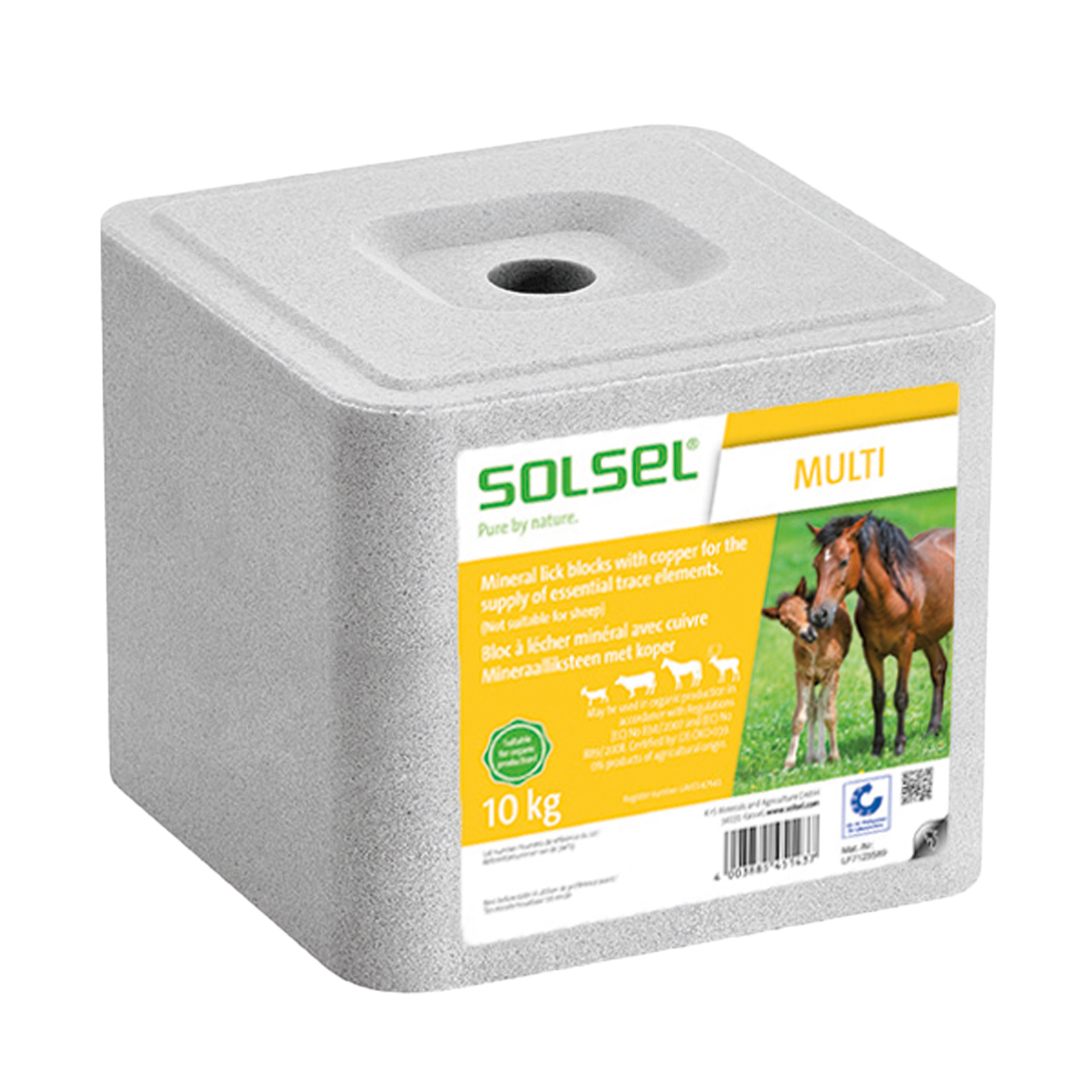 SOLSEL MULTI 1 x 10kg Leckstein mit Kupfer