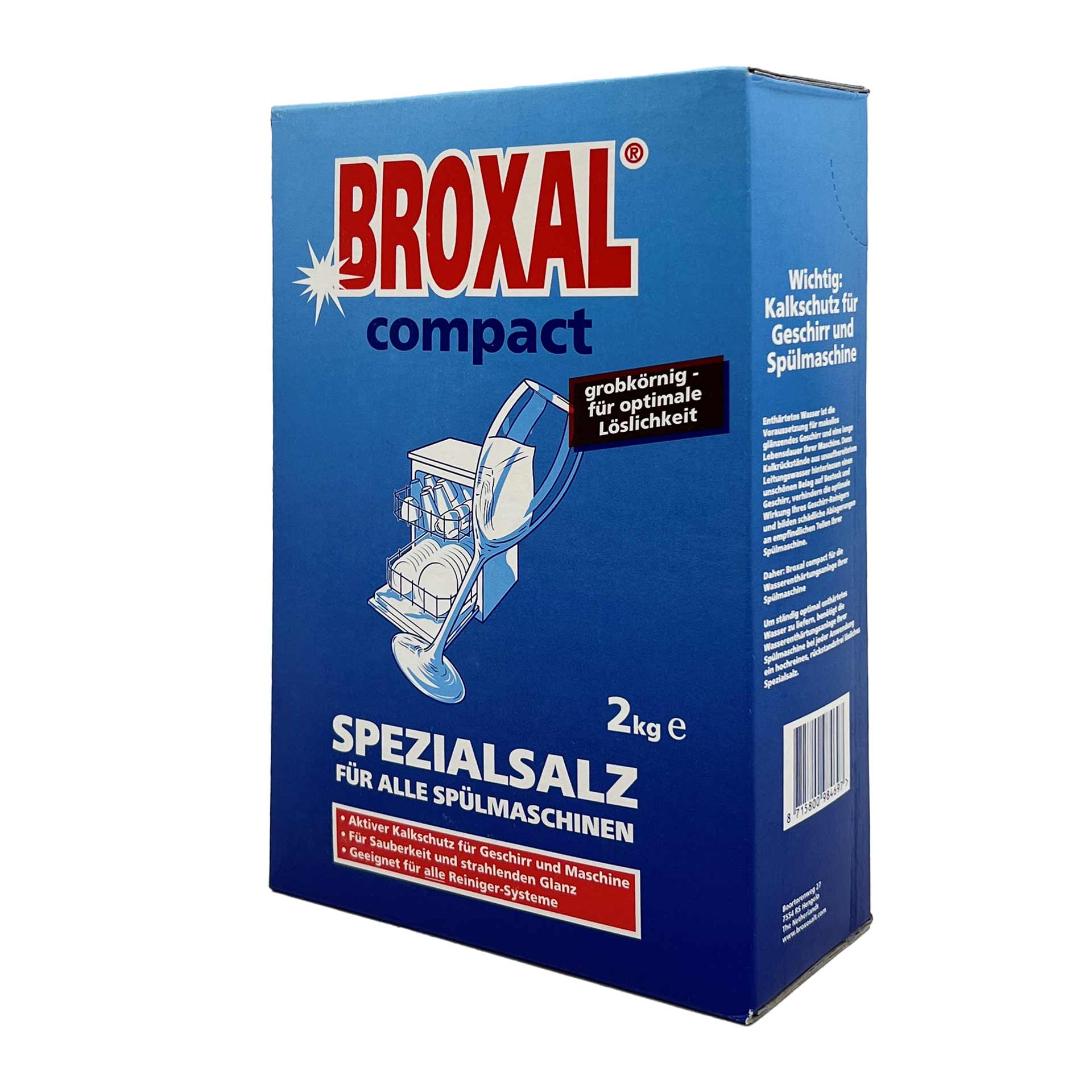Broxal Compact 6 x 2 kg Spülmaschinensalz grobe Körnung